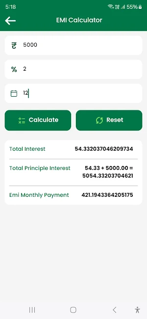LoanGod - EMI Loan Calculator Screenshot 3