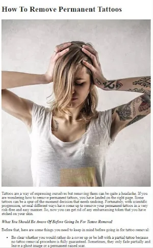 How To Remove Permanent Tattoo Screenshot 0
