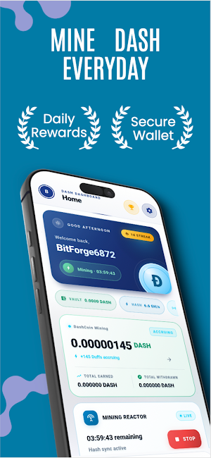 Giga Dashcoin Mining Miner Screenshot 0