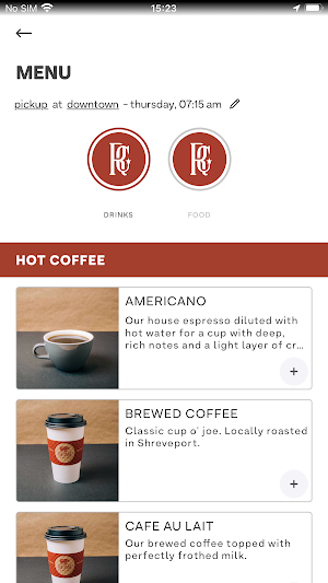 Rhino Coffee Screenshot 2
