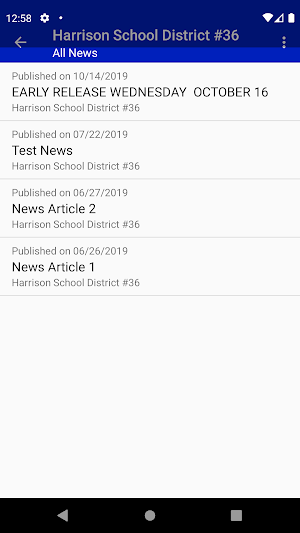 Harrison School District #36 Screenshot 2
