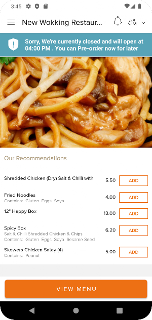 New Wokking Restaurant Screenshot 3
