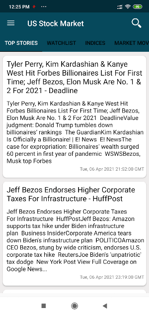USA Live Stock Market Screenshot 0