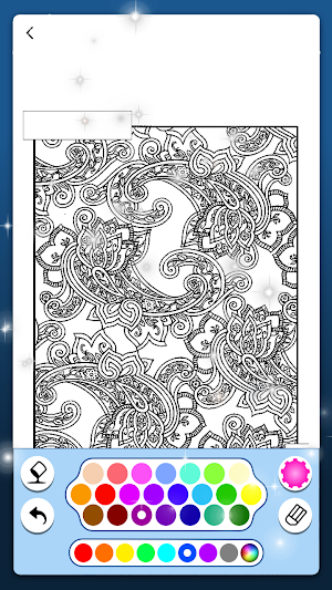 Adult Glitter Paint Color Game Screenshot 1