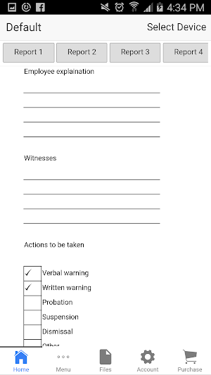 Employee Incident Report Screenshot 2