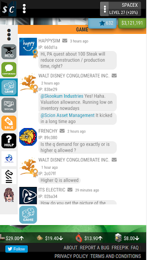 Sim Companies Screenshot 2