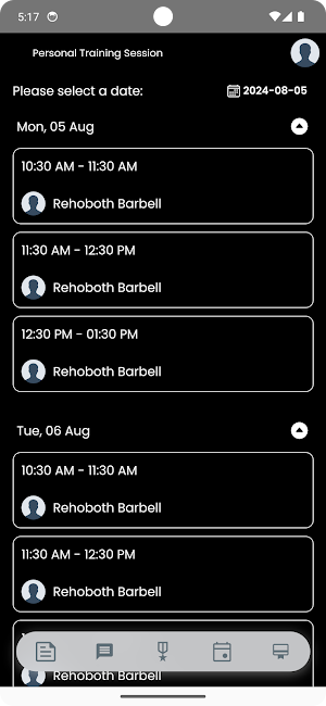 Rehoboth Barbell Screenshot 1