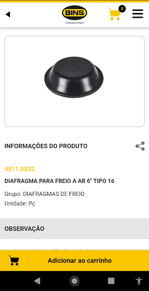 Catálogo BINS Screenshot 3