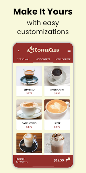 Park Ave Kitchen COFFEE CLUB Screenshot 2