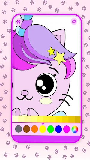 Cats Unicorns Coloring Book Screenshot 0