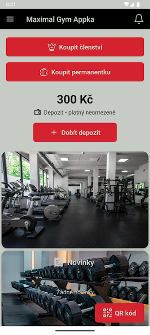 Maximal Gym Appka Screenshot 2