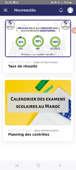 My IbnGhazi Prépa Screenshot 2