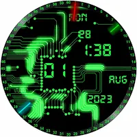 Green Circuit Watch Face