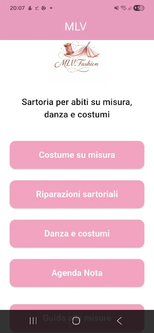 MLV sartoria - Abiti su Misure Screenshot 2