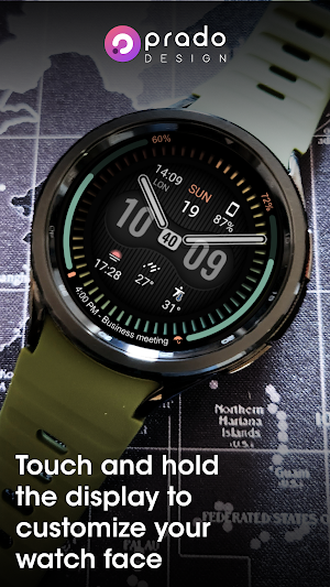 PRADO 63 Hybrid Watch Face Screenshot 2