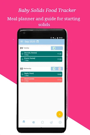 Baby solids - Food Tracker Screenshot 0