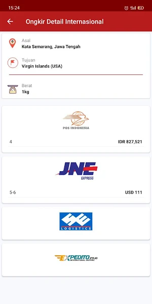 Cek Ongkir Cek Resi Lengkap Domestik Internasional Screenshot 3