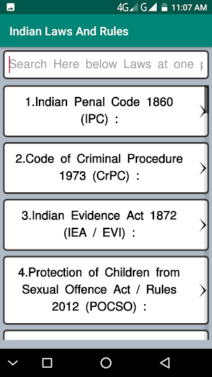 Indian Laws And Rules Screenshot 2