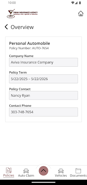 Tabak Insurance Agency Mobile Screenshot 3