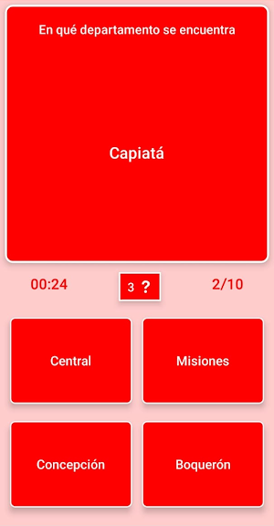 Mapa de Paraguay - Quiz Screenshot 2