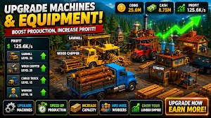 Idle Wood Tycoon Lumberjack 3D Screenshot 3