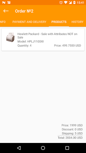 ZenCart Mobile Admin Screenshot 1
