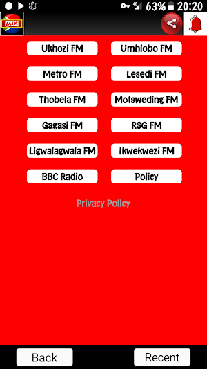 SABC Radio Stations Screenshot 0