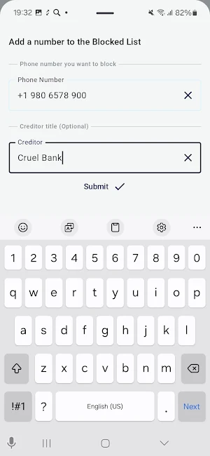 CreditorX Screenshot 1