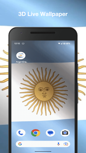 Argentina Flag Live Wallpaper Screenshot 0