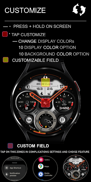 Inspire 17 - Analog Watch Face Screenshot 3