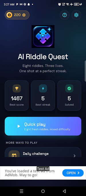 AI Riddle Quest Screenshot 0