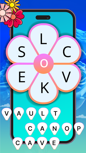 Word Game - Blossom Flower Screenshot 1