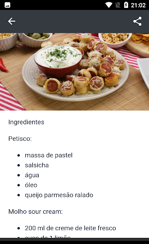 Receitas de salgados Screenshot 3