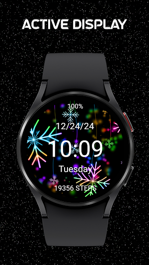 Christmas Neon Snowflakes Xmas Screenshot 2