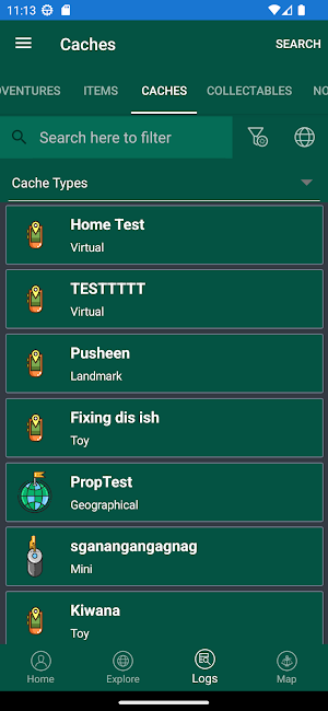Adventure Cache Screenshot 3