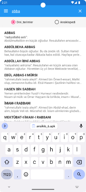 Dini Terimler lugatı sözlük Screenshot 3
