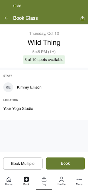 Your Yoga Studio Screenshot 2
