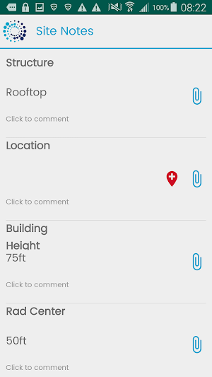 Site Notes Screenshot 1