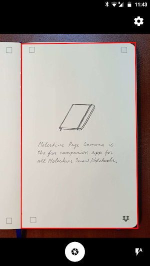 Moleskine Page Camera Screenshot 1