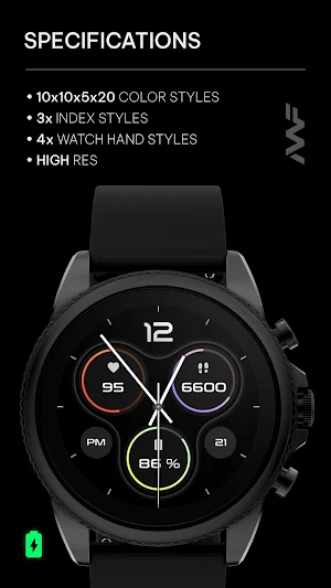 Awf Aeon [e-BPM] - watch face Screenshot 1