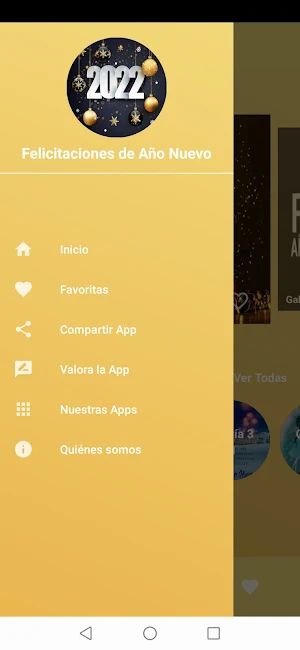 Felicitaciones de Año Nuevo 2022 Screenshot 1