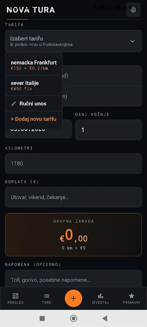 Putni Nalog Screenshot 2