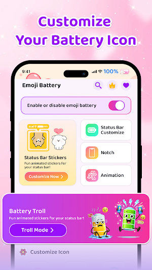 Emoji Battery Icon Customize Screenshot 3