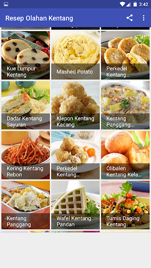 Resep Olahan Kentang Screenshot 2