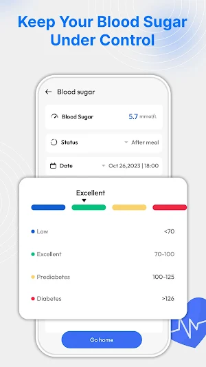 Blood Pressure Monitor App Screenshot 1