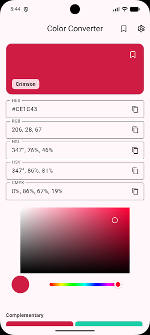 Color Code Converter Screenshot 1