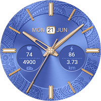 Golden Blue Watch