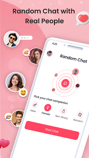 Amoria: Random Chat & Dating Screenshot 1