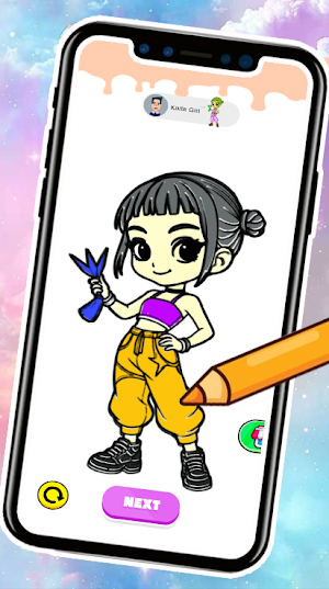 Kpop Demon Idol Coloring Screenshot 0