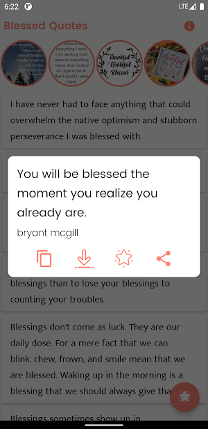 Blessed Quotes and Sayings Screenshot 1